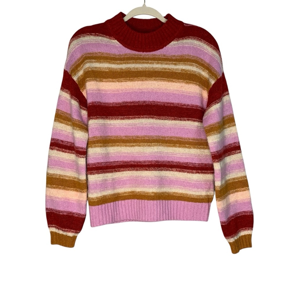 Gap multi striped wool, alpaca, nylon, acrylic blend sweater. Size S